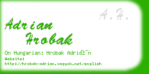 adrian hrobak business card